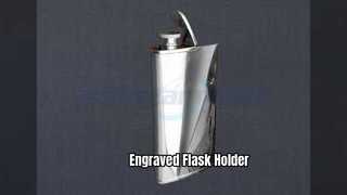 Aangepaste gegraveerde fleshouder cadeau