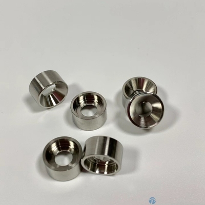 CNC Precision Turned Components Ronde Ring Met Radius Flange CNC 17-4PH Roestvrij staal onderdelen Nickel geplatte