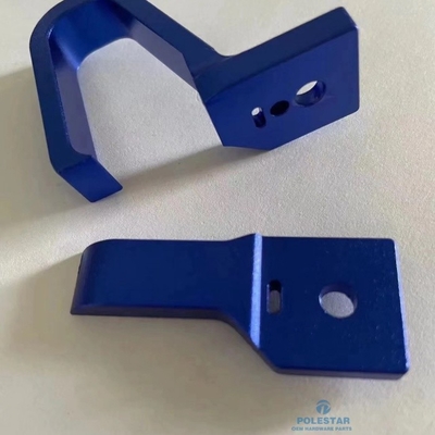 Motorfiets accessoires Spiegelhouder Bracket Die Cast CNC Bewerkte onderdelen Aluminium Blauw geanodiseerd