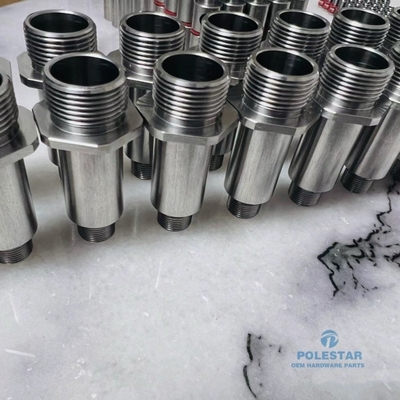 SUS316 Precisiecomponenten van roestvrij staal Externe draad Pagode Joint CNC-bewerkte gedraaide connector voor brandstofpompstaaf